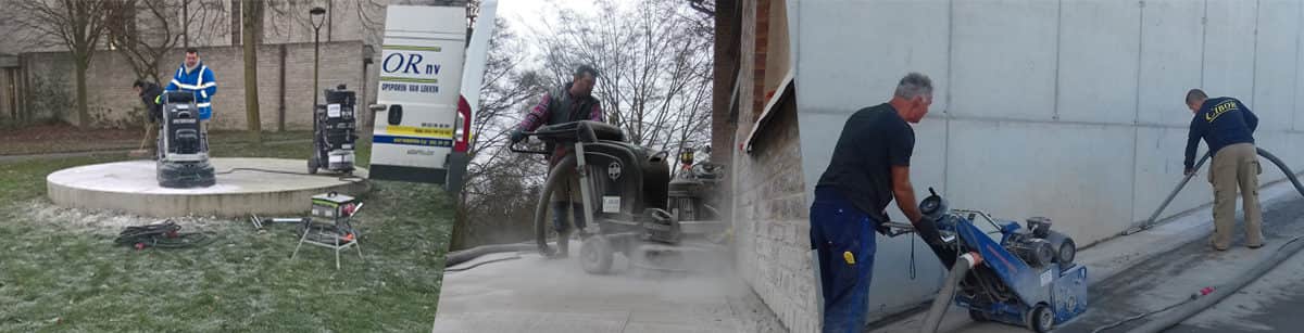 Concrete sanding and milling