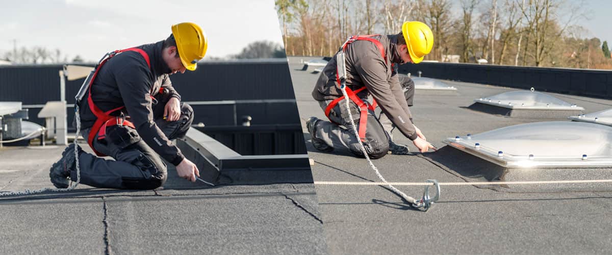 Preventieve controle van de waterdichting van platte daken