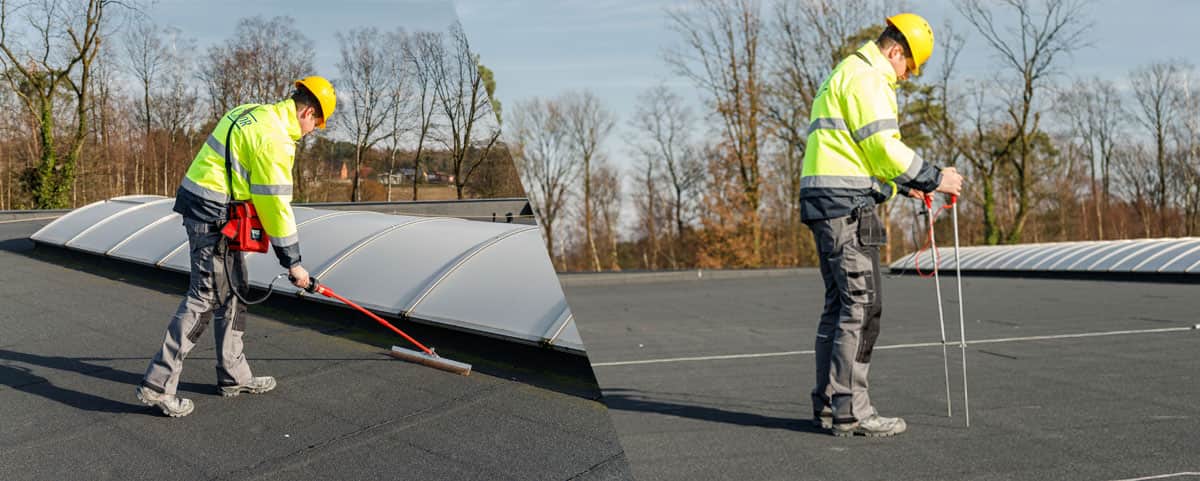 Preventieve controle van de waterdichting van platte daken